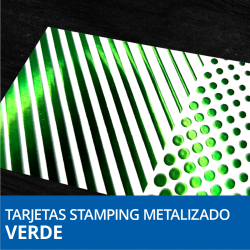Tarjetas Stamping Metalizado + Soft Touch